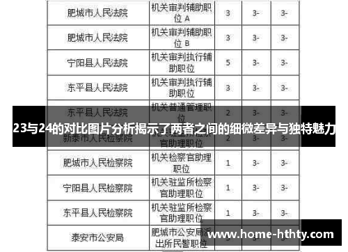 23与24的对比图片分析揭示了两者之间的细微差异与独特魅力